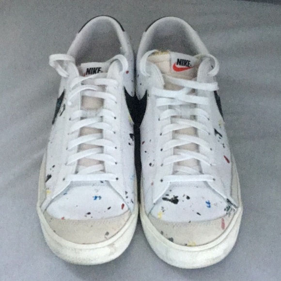 Nike BLAZER LOW 77 PAINT SPLATTER SIZE 14 - Picture 1 of 5